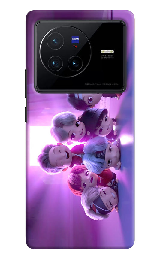 BTS Chibi Vivo X80 Hard Case Back Cover by Casekaro