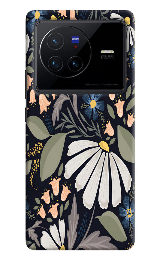 Flowers Art Vivo X80 Hard Case Back Cover by Casekaro