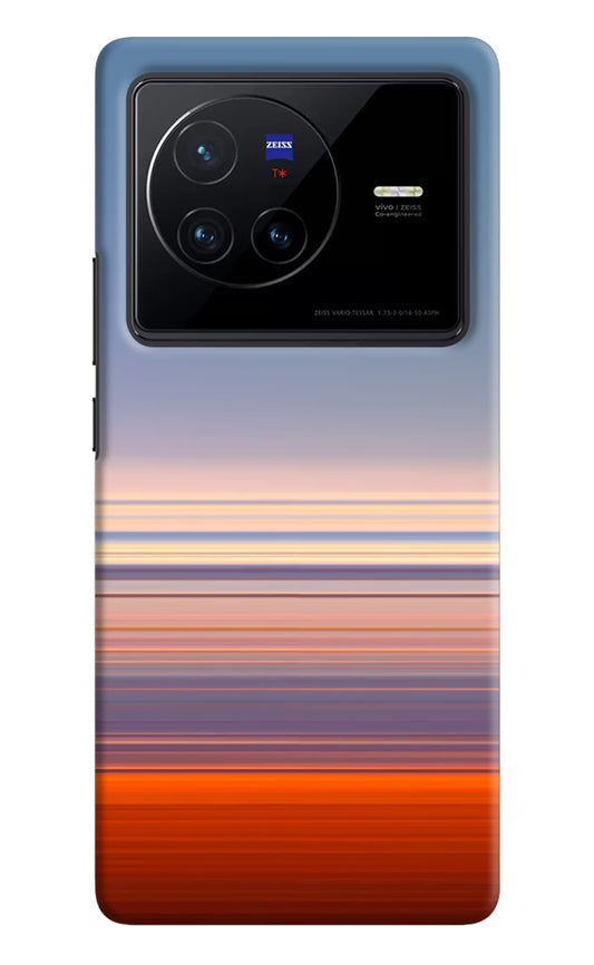 Morning Colors Vivo X80 Hard Case Back Cover by Casekaro