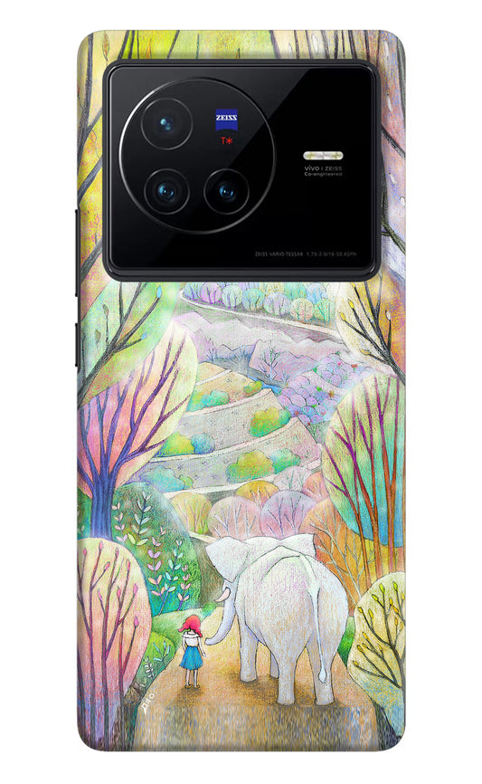 Nature Painting Vivo X80 Hard Case Back Cover by Casekaro