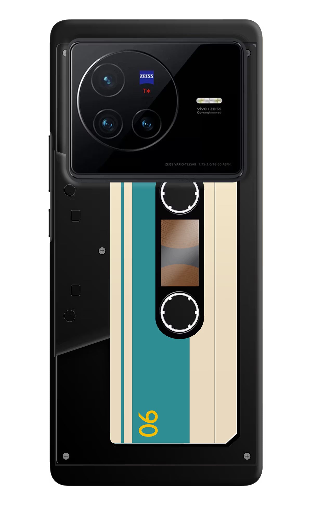 Cassette Vivo X80 Hard Case Back Cover by Casekaro