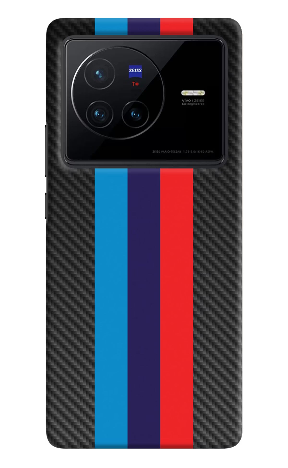 BMW Stripes Pattern Vivo X80 Hard Case Back Cover by Casekaro