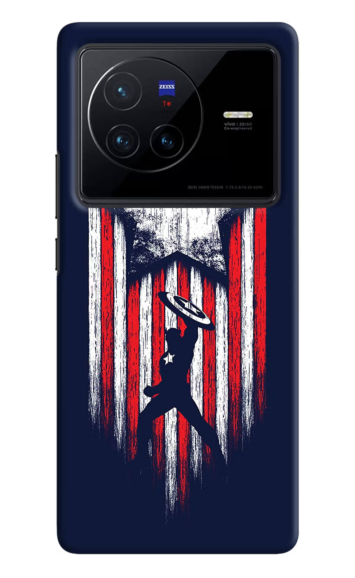 Captain America Marvel Art Vivo X80 Hard Case Back Cover by Casekaro