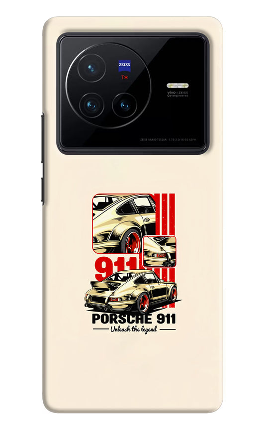 Classic Porsche 911 Vivo X80 Hard Case Back Cover by Casekaro