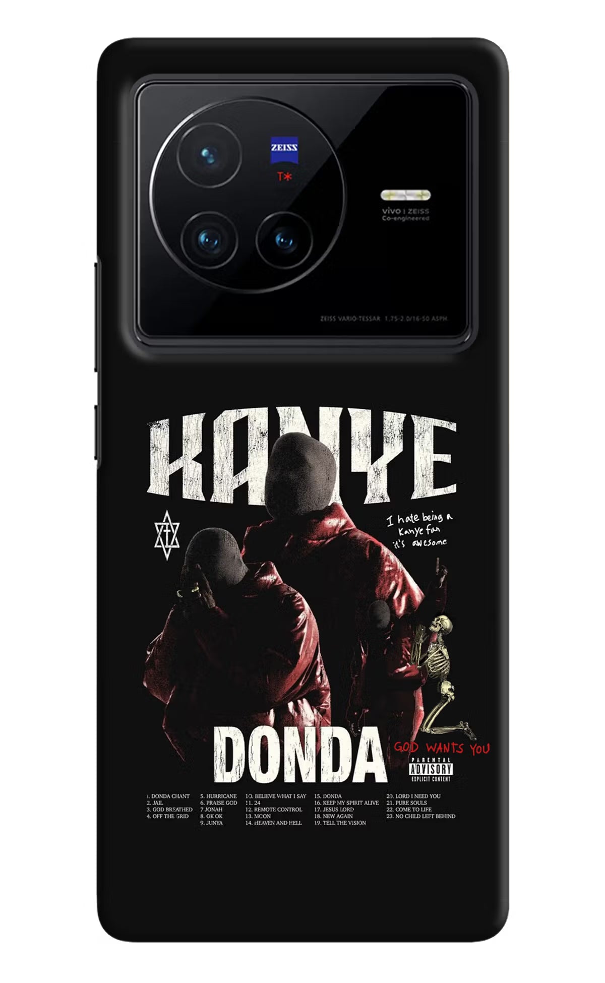 Donda Kanye West Vivo X80 Hard Case Back Cover by Casekaro