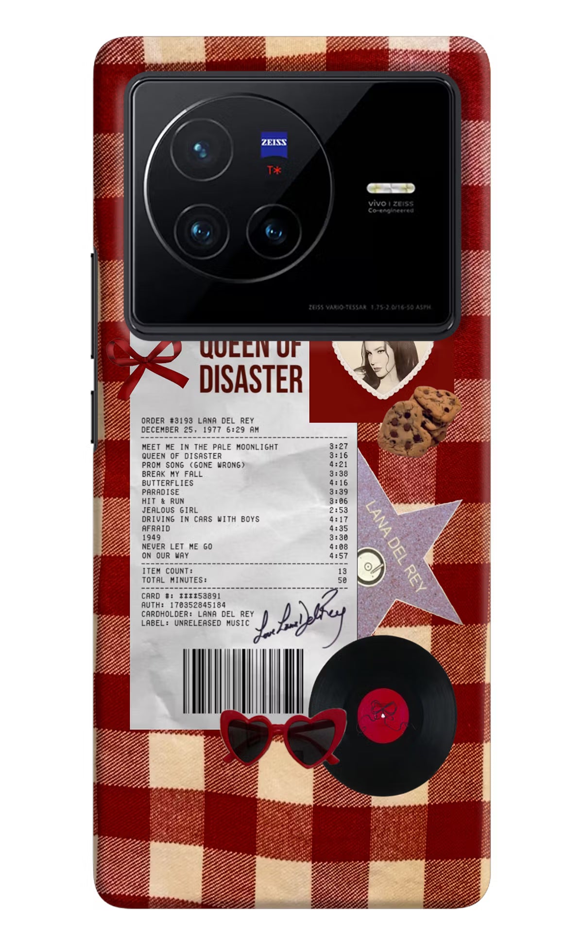 Queen of Disaster Vivo X80 Hard Case Back Cover by Casekaro