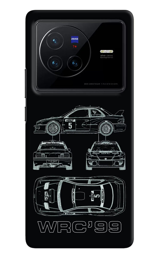 WRC'99 Vivo X80 Hard Case Back Cover by Casekaro