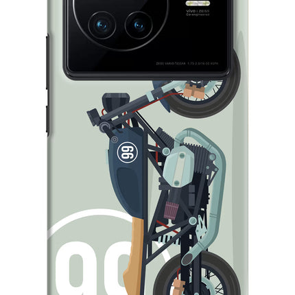 Classic Cafe Racer 99 Vivo X80 Hard Case Back Cover by Casekaro