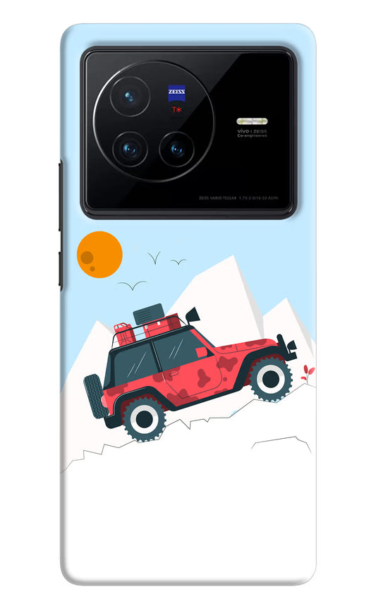 Mountain Trail Beast Vivo X80 Hard Case Back Cover by Casekaro