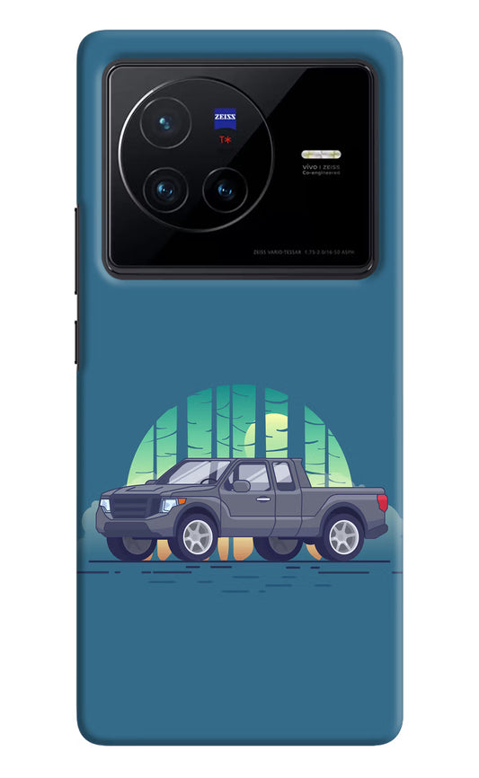 Retro Garage Vibe Vivo X80 Hard Case Back Cover by Casekaro