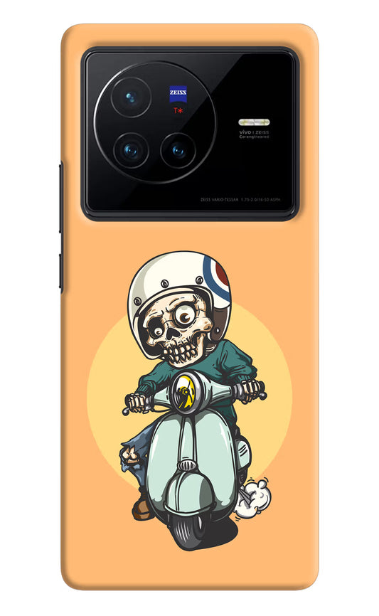 Undead Biker Vivo X80 Hard Case Back Cover by Casekaro