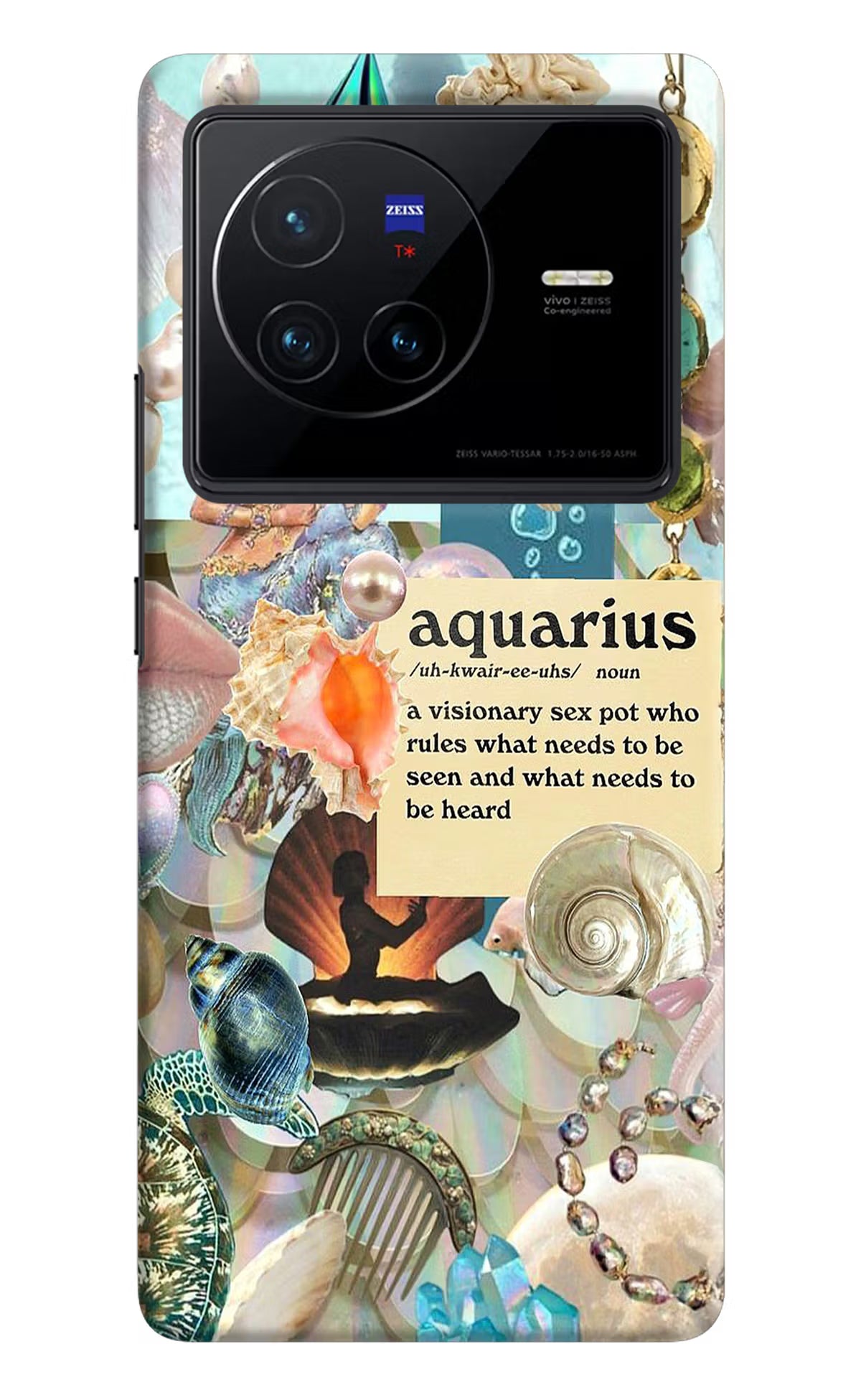 Aquarius Zodiac Vivo X80 Hard Case Back Cover by Casekaro