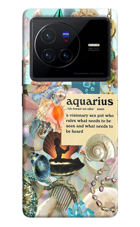 Aquarius Zodiac Vivo X80 Hard Case Back Cover by Casekaro
