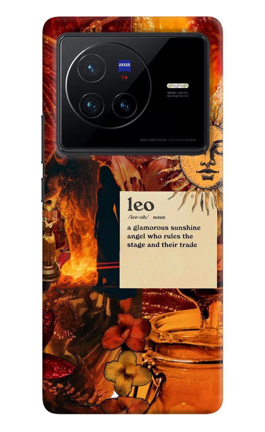 Leo Zodiac Vivo X80 Hard Case Back Cover by Casekaro