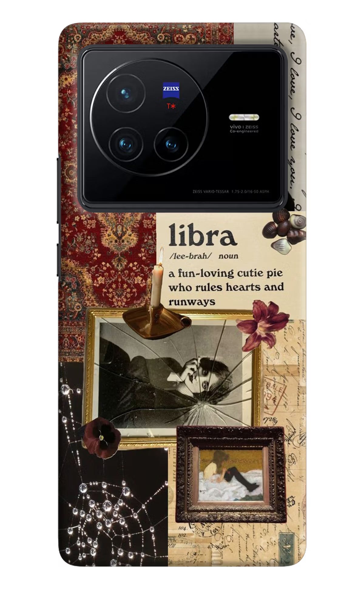 Libra Zodiac Vivo X80 Hard Case Back Cover by Casekaro