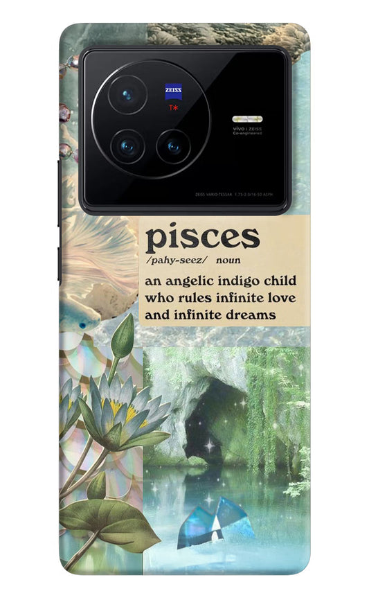 Pisces Zodiac Vivo X80 Hard Case Back Cover by Casekaro