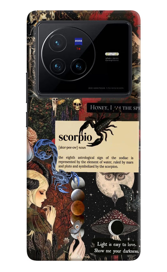 Scorpio Zodiac Vivo X80 Hard Case Back Cover by Casekaro
