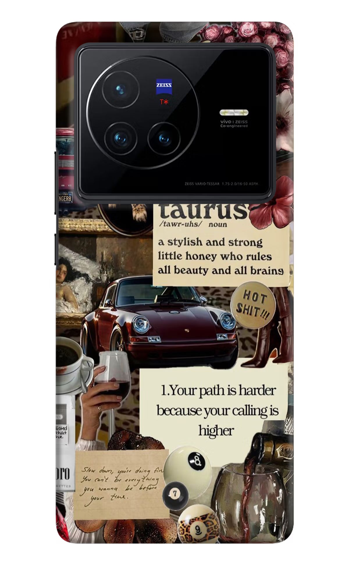 Taurus Zodiac Vivo X80 Hard Case Back Cover by Casekaro