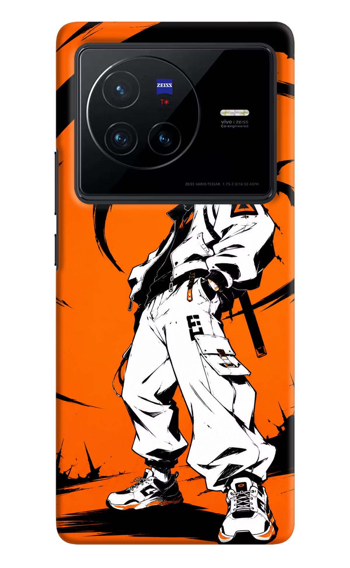 Street Samurai  Vivo X80 Hard Case Back Cover by Casekaro