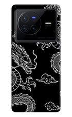 Twin Dragons Vivo X80 Hard Case Back Cover by Casekaro