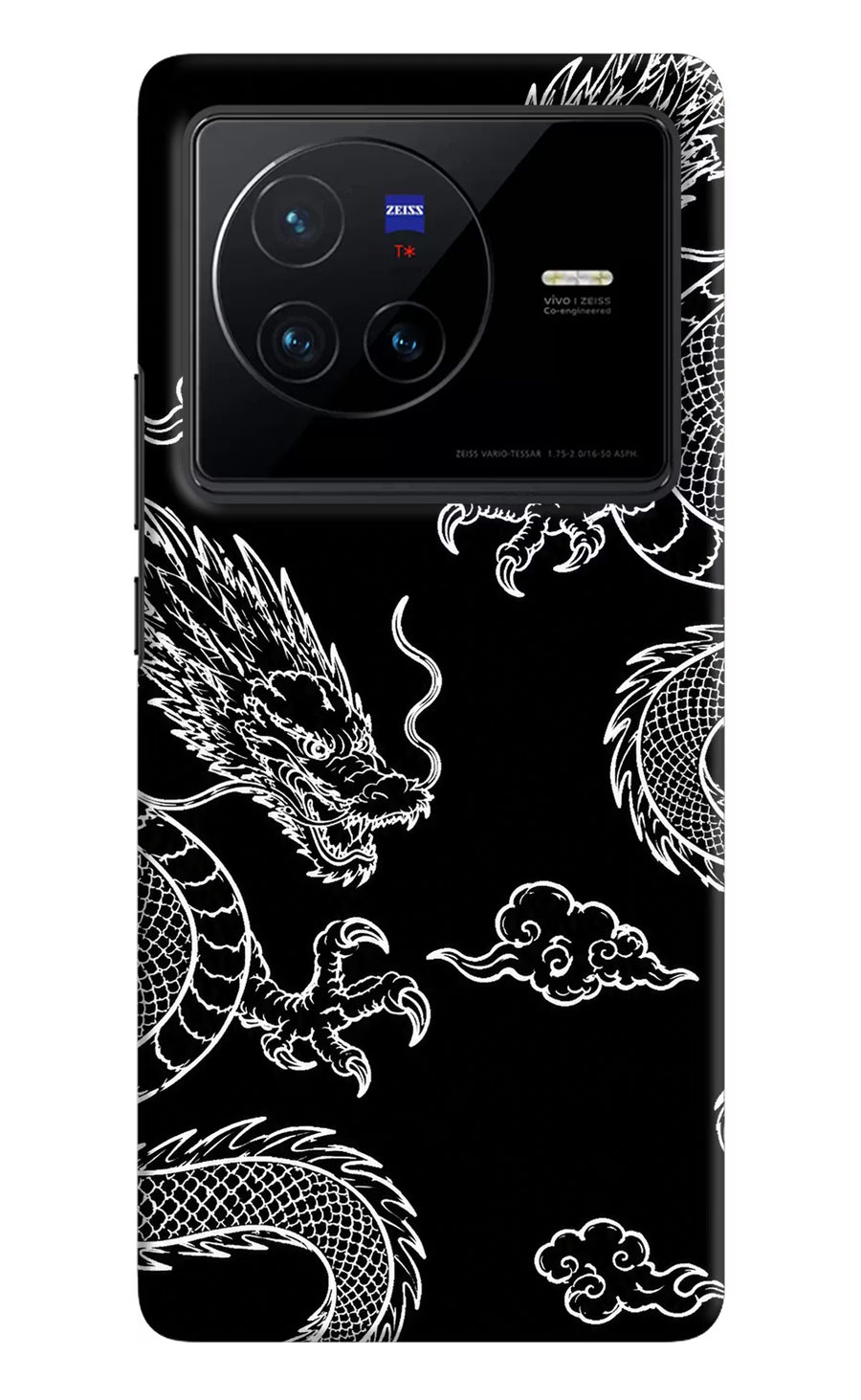 Twin Dragons Vivo X80 Back Cover, Hard case