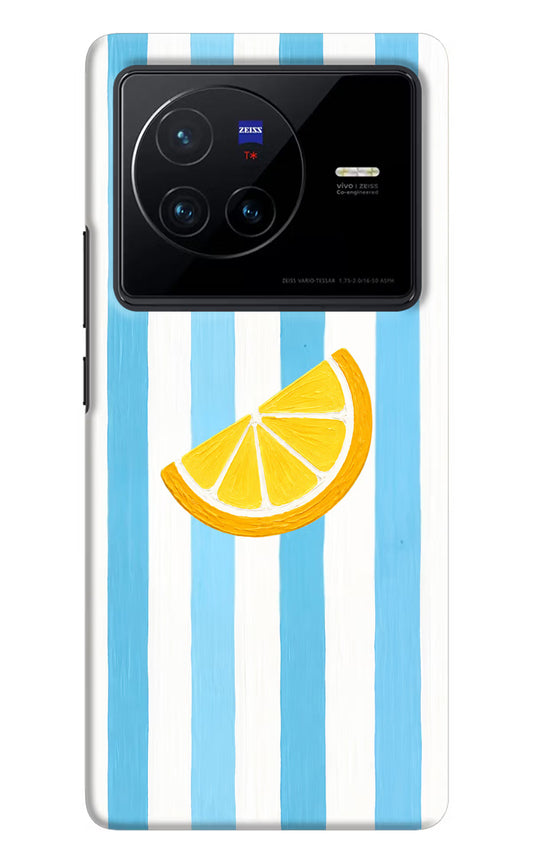 Summer Lemon Vivo X80 Hard Case Back Cover by Casekaro