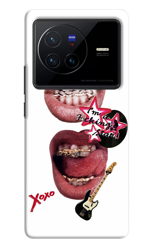 Rockstar Vivo X80 Hard Case Back Cover by Casekaro