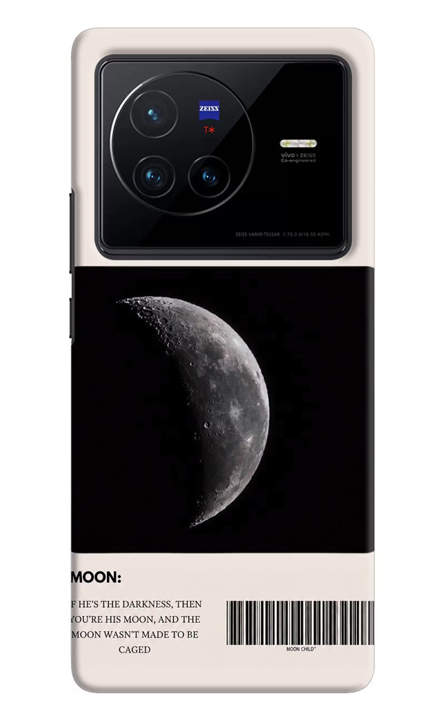 Moon Phase Vivo X80 Hard Case Back Cover by Casekaro