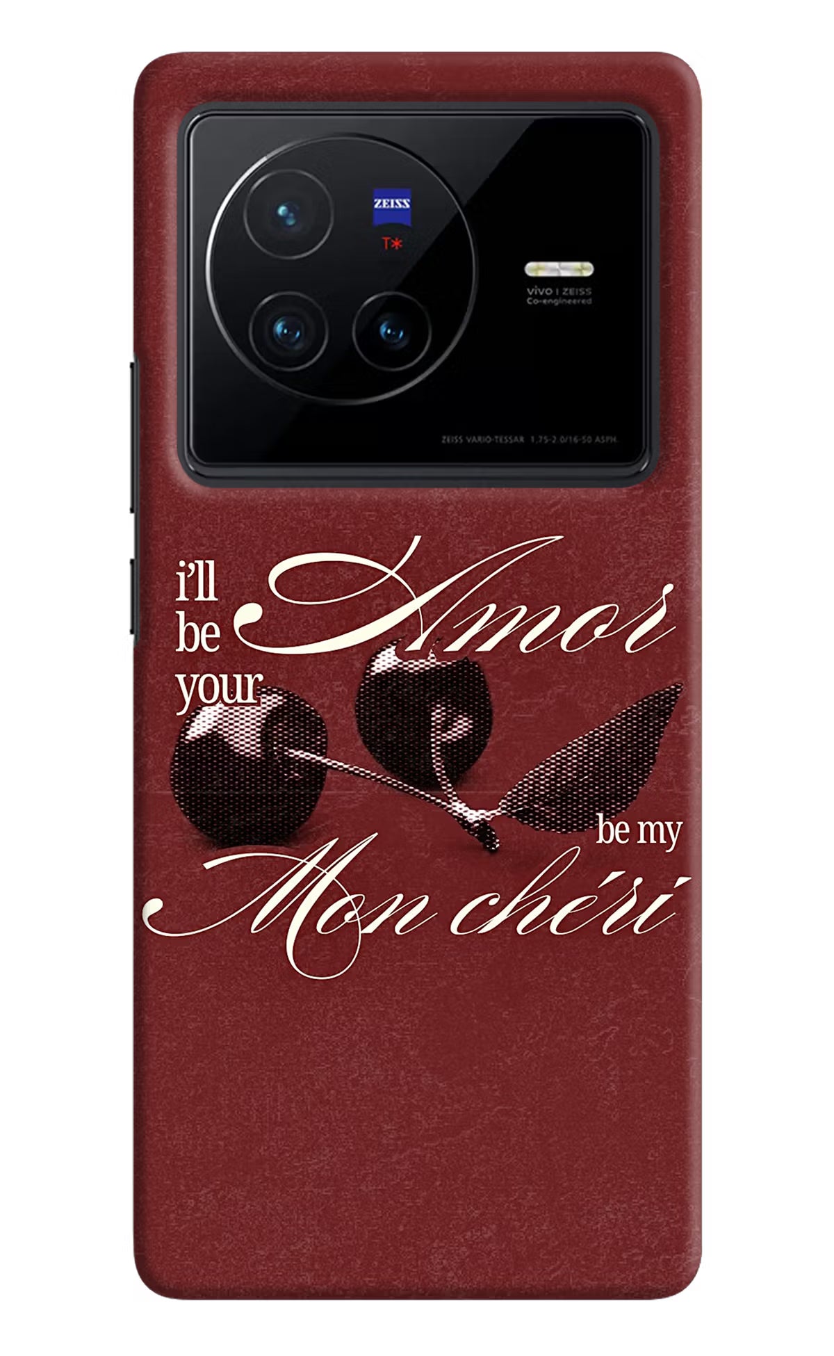 Velvet Cherry Vivo X80 Back Cover