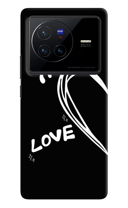 Love Line Vivo X80 Hard Case Back Cover by Casekaro