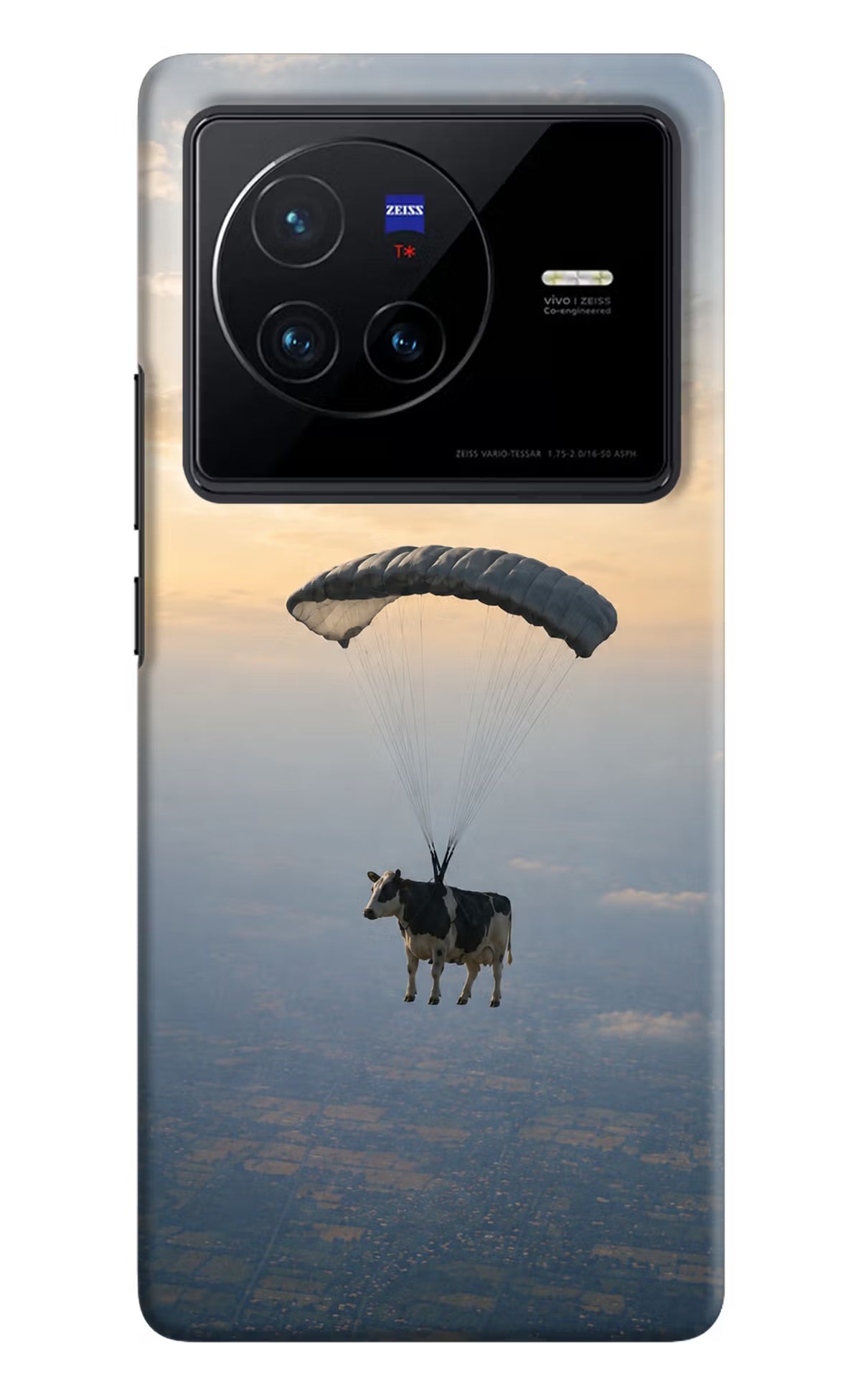 Skydiving Cow Vivo X80 Back Cover