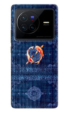 Koi Blue Vivo X80 Back Cover