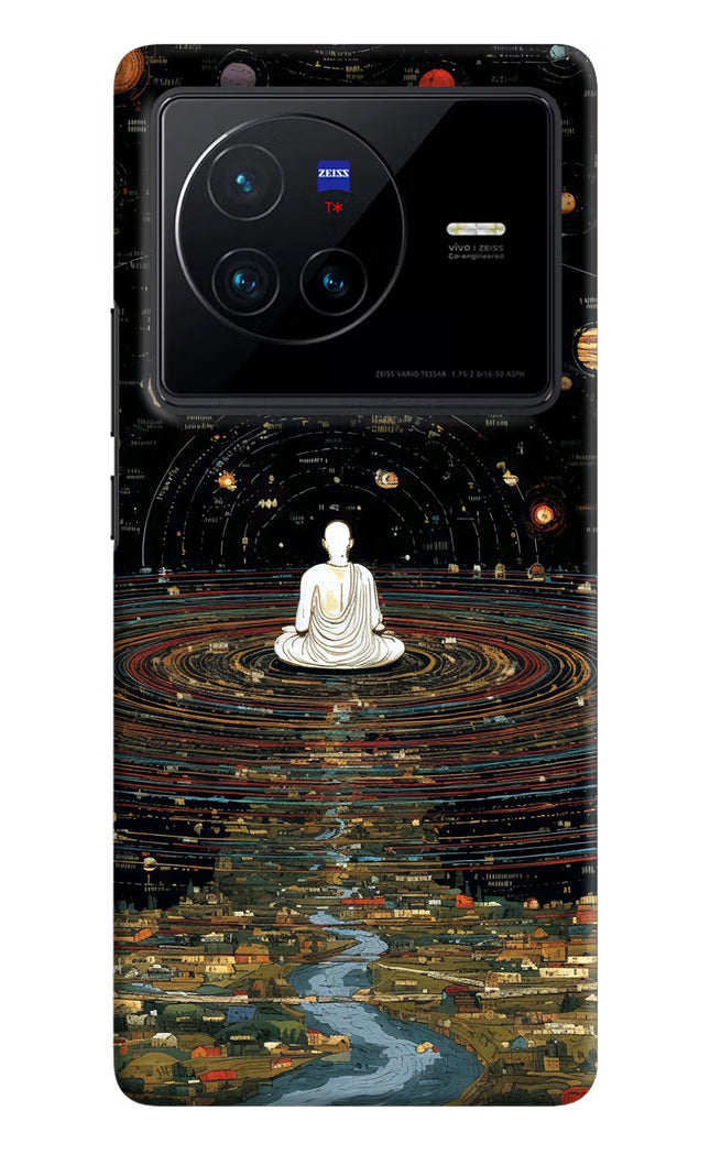 Space Monk Vivo X80 Hard Case Back Cover by Casekaro