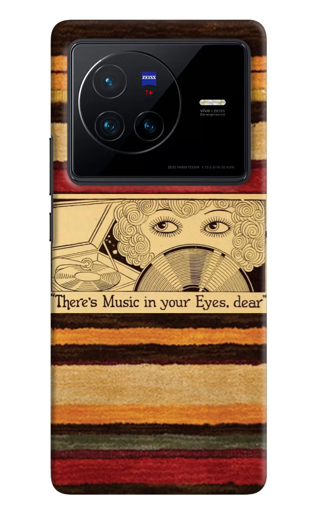 Vinyl Stripes Vivo X80 Hard Case Back Cover by Casekaro