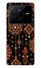 Boho Noir Vivo X80 Hard Case Back Cover by Casekaro