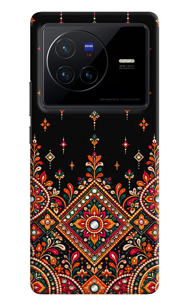 Noir Mehfil Vivo X80 Hard Case Back Cover by Casekaro