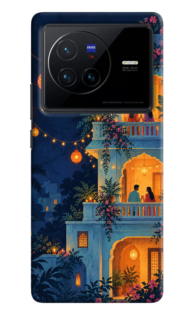 Balcony Glow Vivo X80 Hard Case Back Cover by Casekaro