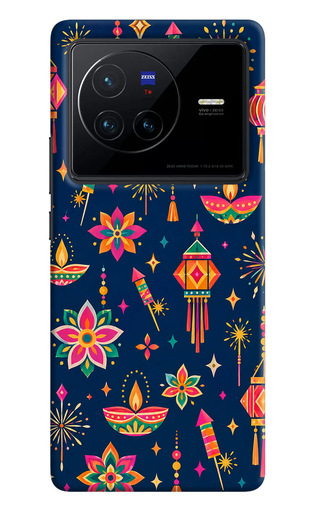 Festive Pop Vivo X80 Hard Case Back Cover by Casekaro