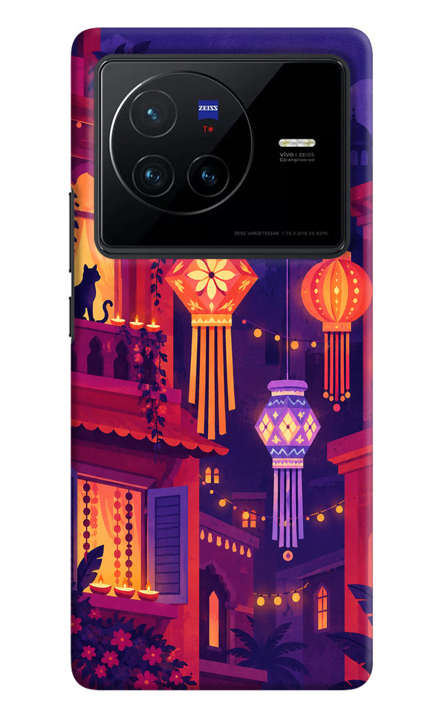 Lantern Lane Vivo X80 Hard Case Back Cover by Casekaro