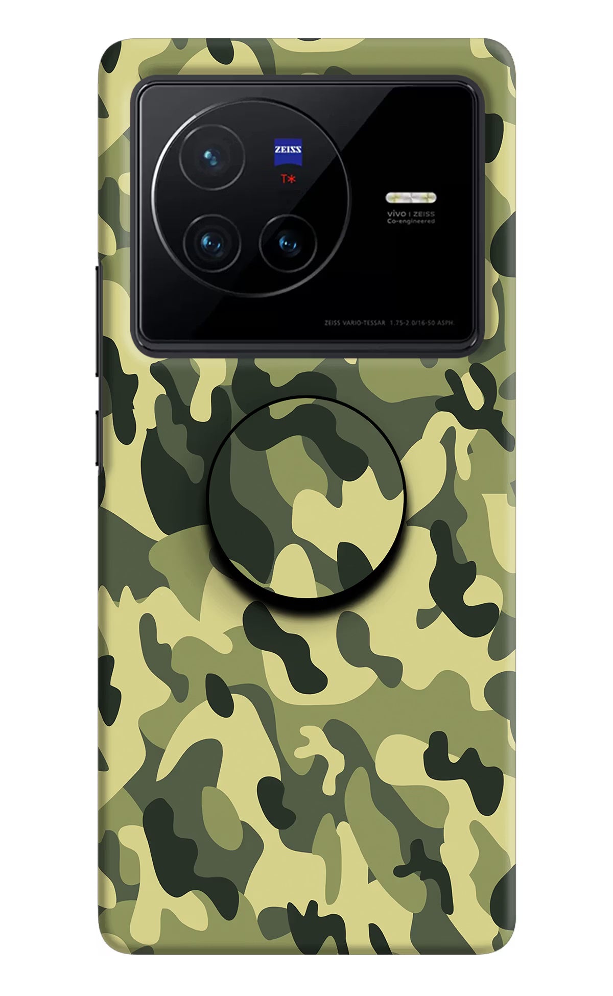 Camouflage Vivo X80 Pop Case by Casekaro