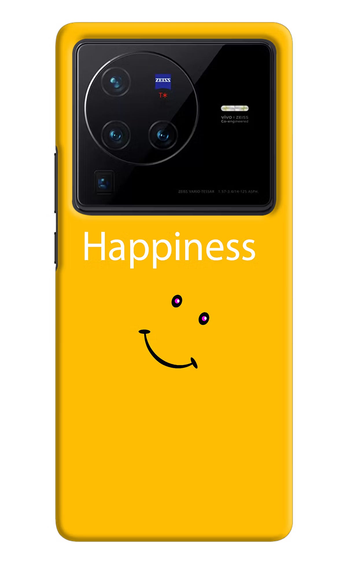 Happiness With Smiley Vivo X80 Pro Hard Case Back Cover by Casekaro