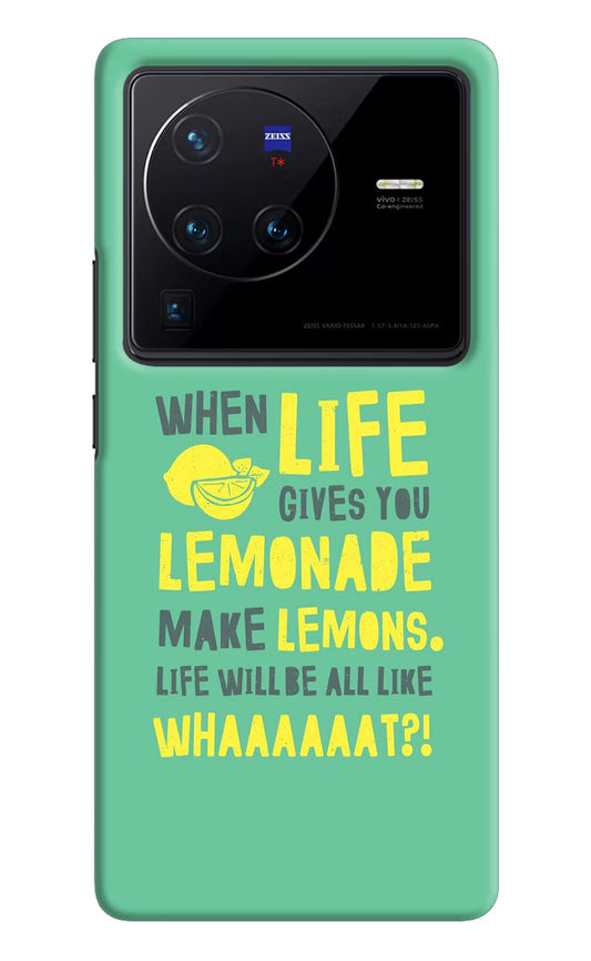 Quote Vivo X80 Pro Hard Case Back Cover by Casekaro