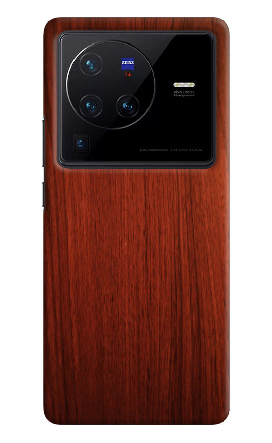 Wooden Plain Pattern Vivo X80 Pro Hard Case Back Cover by Casekaro
