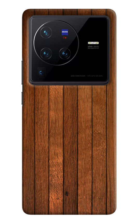 Wooden Artwork Bands Vivo X80 Pro Hard Case Back Cover by Casekaro