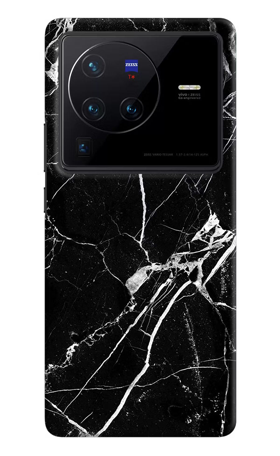 Black Marble Pattern Vivo X80 Pro Back Cover, Hard case
