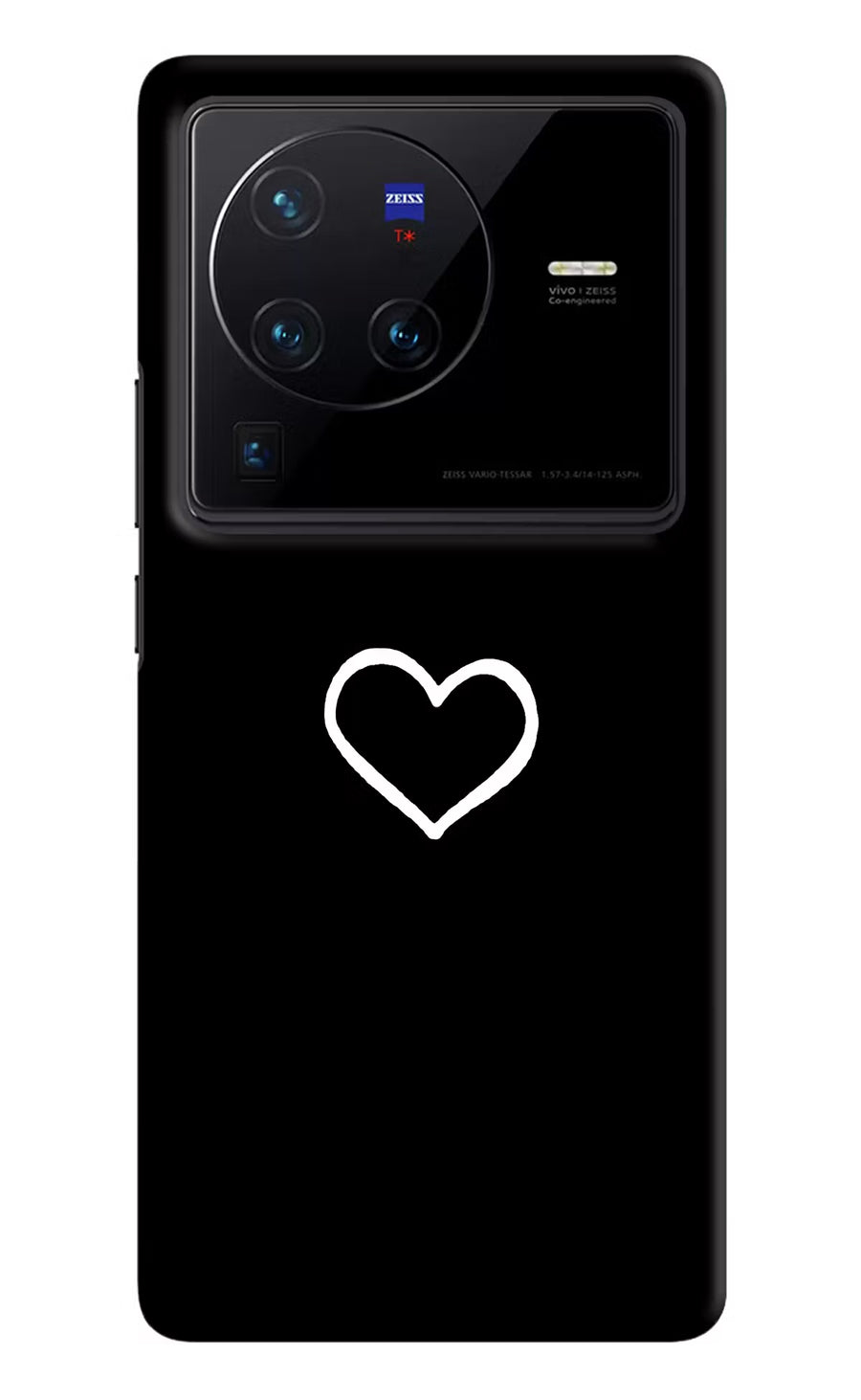 Heart Vivo X80 Pro Back Cover, Hard case
