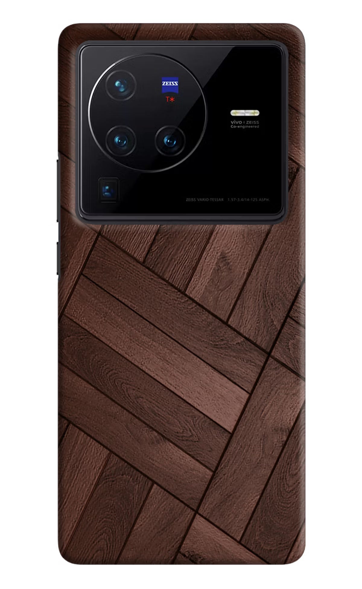 Wooden Texture Design Vivo X80 Pro Hard Case Back Cover by Casekaro