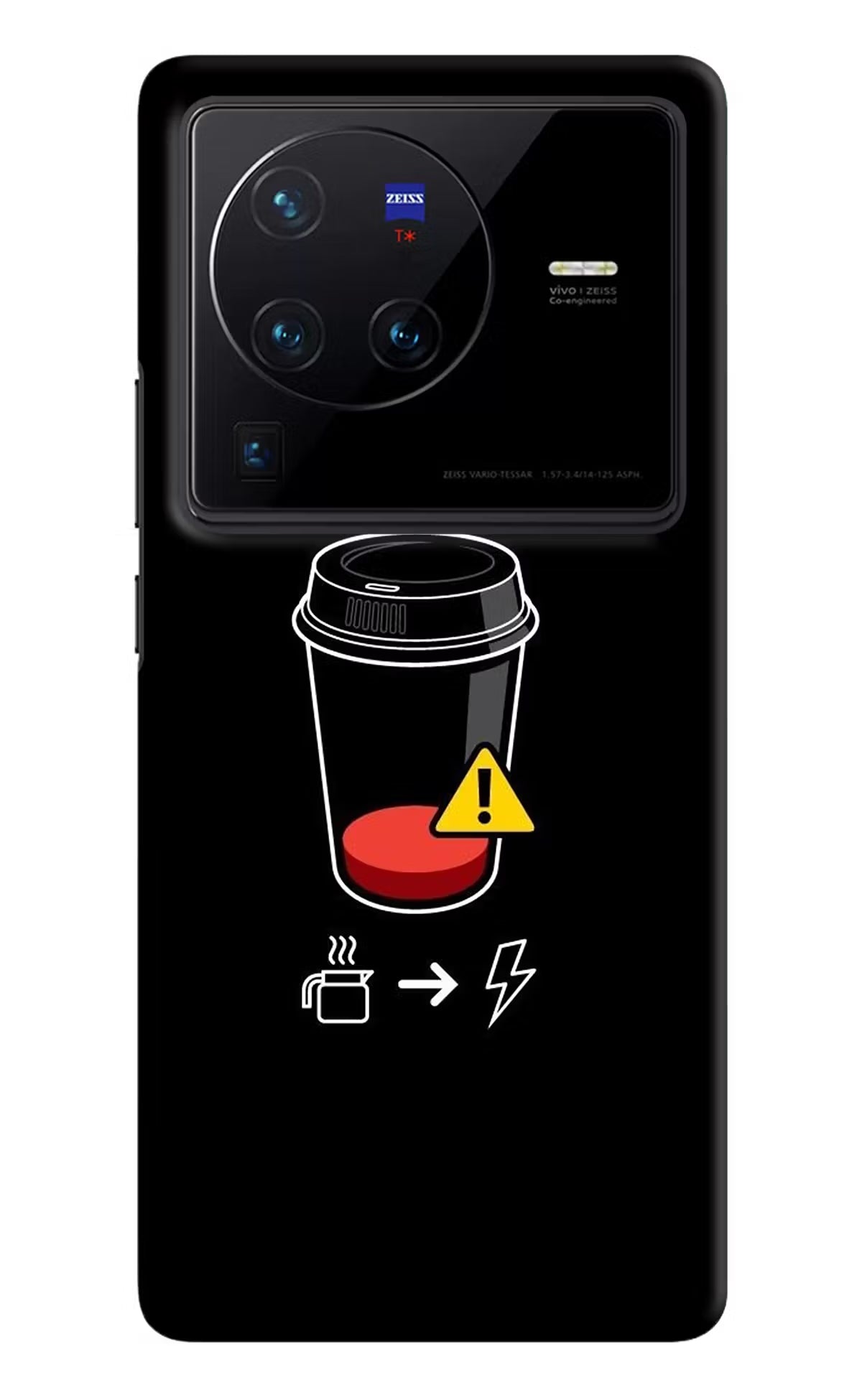 Coffee Vivo X80 Pro Hard Case Back Cover by Casekaro