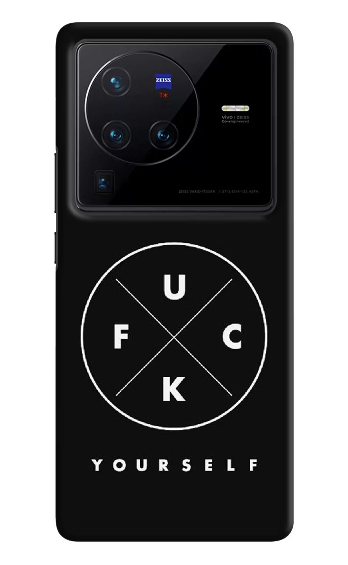 Go Fuck Yourself Vivo X80 Pro Hard Case Back Cover by Casekaro