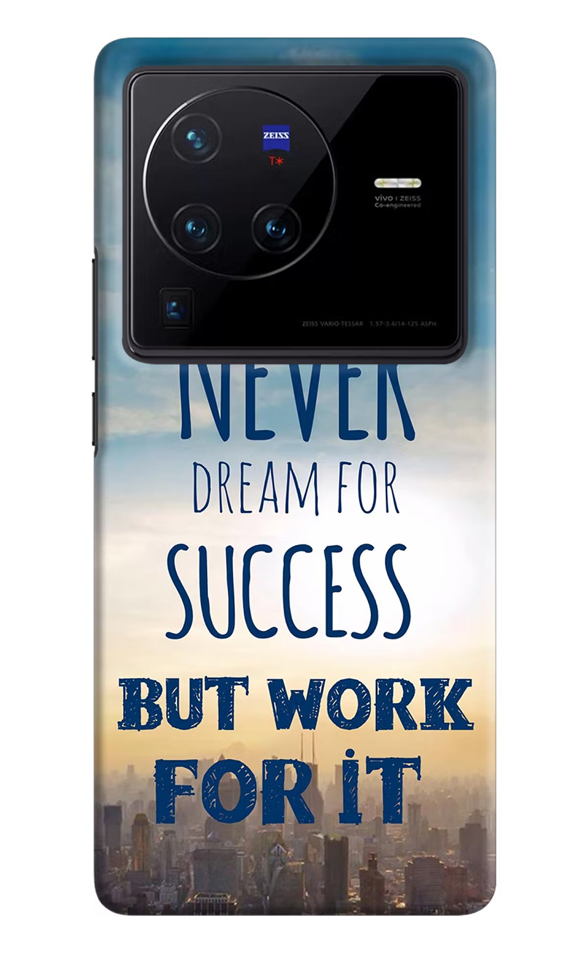 Never Dream For Success But Work For It Vivo X80 Pro Hard Case Back Cover by Casekaro